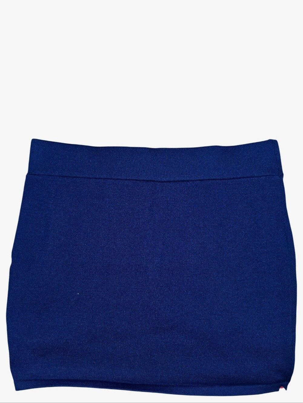 Royal Blue Medium Love Culture Tube Pull On Stretchy Sexy Y2K Mini Skirt